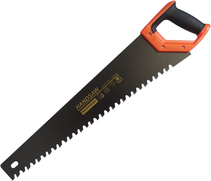 Inditrust 24" 600mm منشار يدوي بأسنان مغطاة بكربيد للأقواس/الخرسانة/سيبوركس لقطع الطوب، شفرات قطع الأسمنت مع مقبض PVC - Image 1