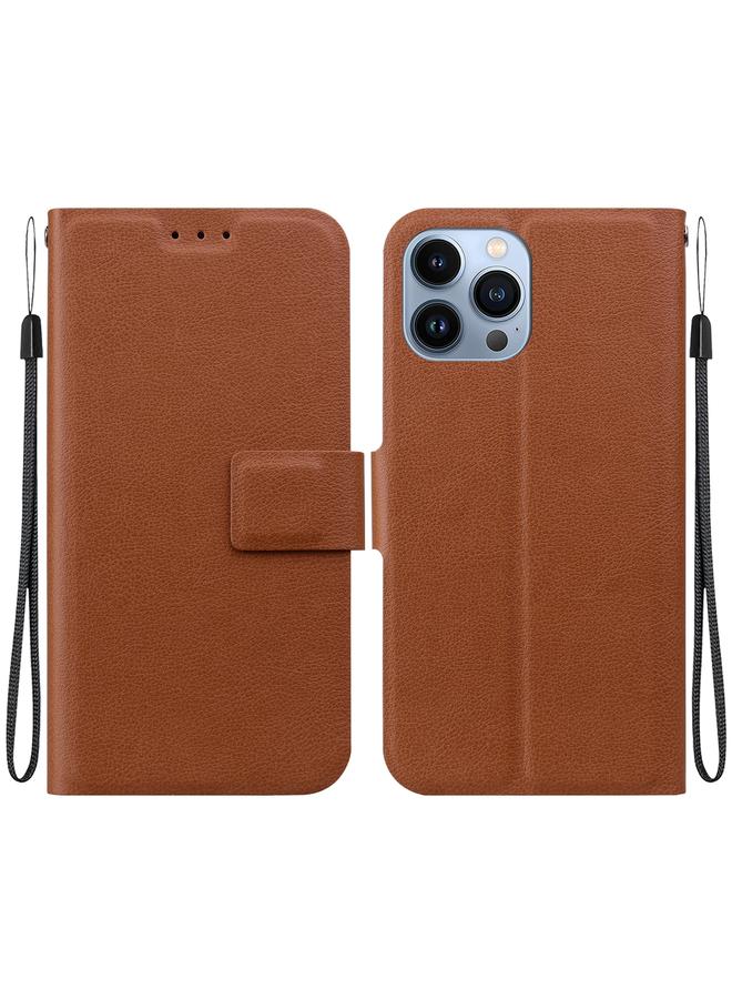 S-TOP Case For iPhone 13 Pro Max Ultra-thin Voltage Magnetic Buckle Leather Phone Case - Image 1