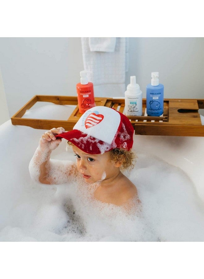 دابل & دولوب حزمة الولايات المتحدة الأمريكية 3 في 1 غسول الجسم والشامبو الطبيعي للأطفال، خالٍ من البارابين والكبريتات، نباتي خالٍ من الدموع، الفراولة والفانيليا والتوت (مجموعة من 3) - Image 4