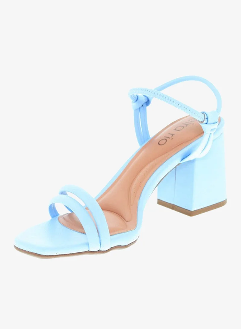 Beira Rio Blue High Heels Sandals with Back Strap – Elegant sling Back Heels for Girls & Ladies for Women | Best Price UAE