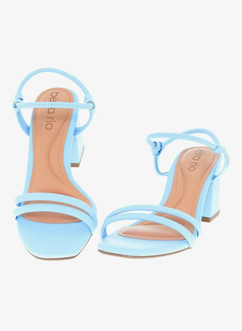 Beira Rio Blue High Heels Sandals with Back Strap – Elegant sling Back Heels for Girls & Ladies for Women | Best Price UAE