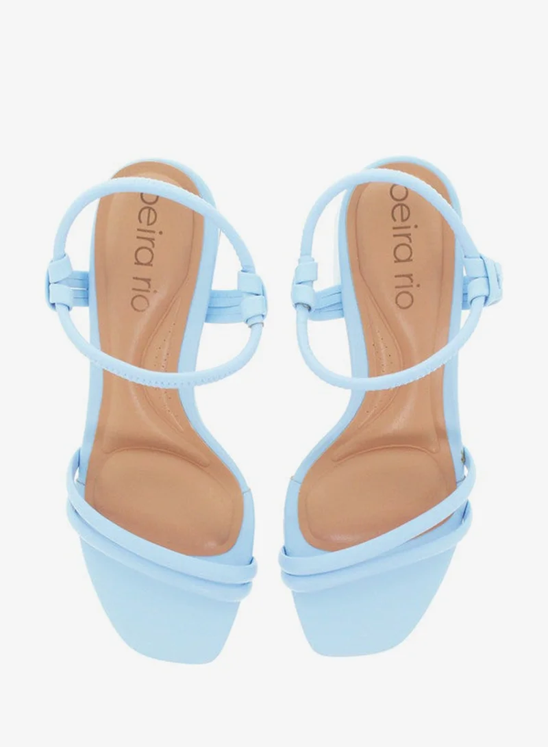 Beira Rio Blue High Heels Sandals with Back Strap – Elegant sling Back Heels for Girls & Ladies for Women | Best Price UAE