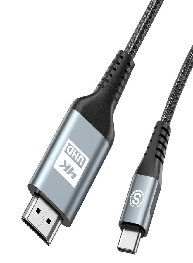 sweguard USB C to HDMI Cable 3ft, [4K, High-Speed], USB Type C to HDMI Cord [Thunderbolt 3/4 Compatible] for iPhone 17 16 15 Pro Max Plus Air, MacBook iPad Pro/Air,Samsung S25 S24 S23 S22 S21 Surface Switch - Image 1