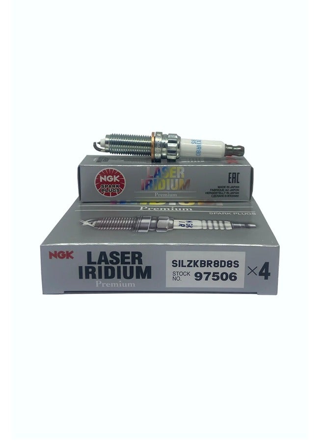 NGK 97506 SILZKBR8D8S Laser Iridium Spark Plugs