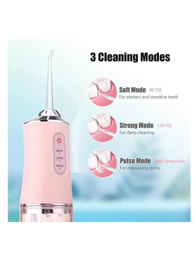 Generic - Mouth Washing Machine Powerful Portable Irrigator Dental Water Jet 3 Modes USB Rechargeable 4 Jet for Teeth  Cleaning Health - Image 1