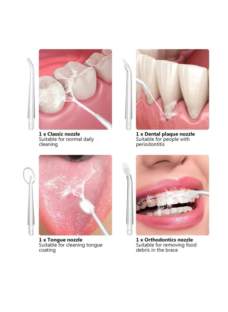 Generic - Mouth Washing Machine Powerful Portable Irrigator Dental Water Jet 3 Modes USB Rechargeable 4 Jet for Teeth  Cleaning Health - Image 1