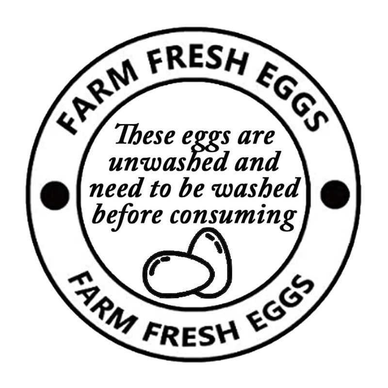 Besttile 2 Inch Farm Fresh Eggs Carton Labels Farm Fresh Egg Unwashed Stickers Egg Handling Labels Self Adhesive Egg Packaging Stickers for Chicken,Quail,Egg Packaging Stickers,500 Pcs Per Pack - Image 4