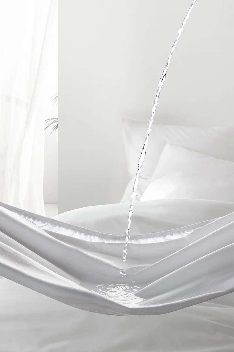 كوتن كونسيبت 4 Seasons 4 Sided Full Elastic Liquid Proof Fitted Mattress Protector Mattress Protector