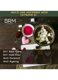 BRM CHEMICALS Ascorbic Acid Vitamin C Powder 200 Grams For Serum Making Anti Ageing Beauty Formulations Lotion Making Cosmetic Making & Diy Personal Care For Face Hair Skin & Body  - Image 4