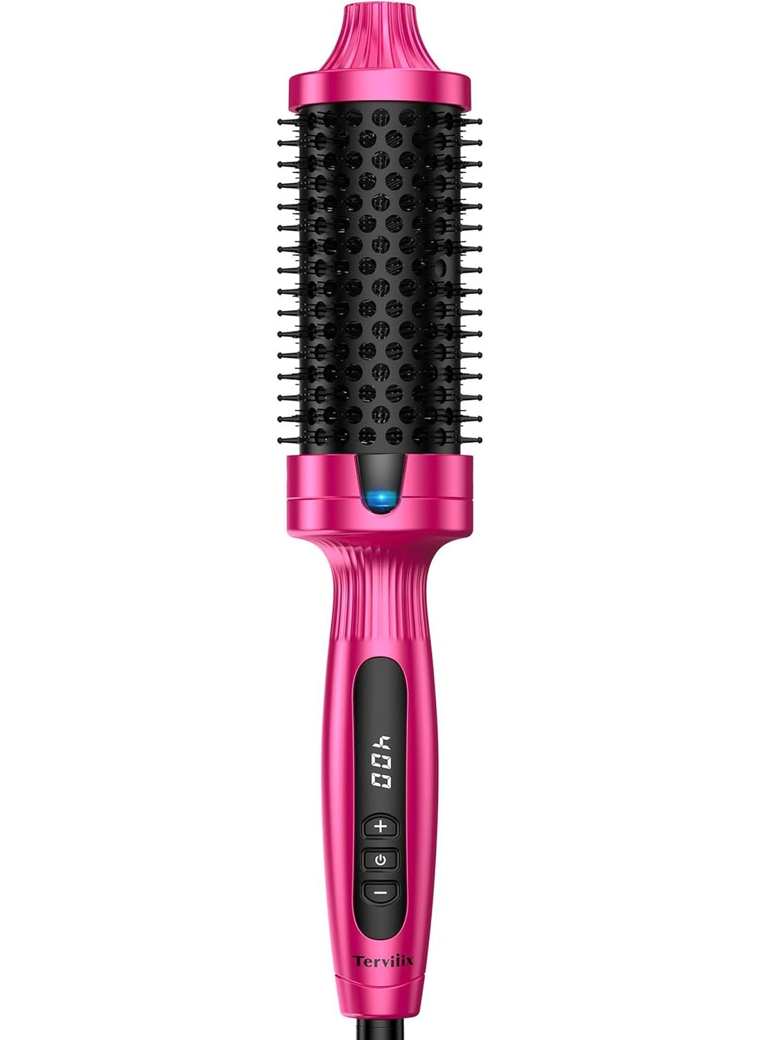 Terviiix Terviiix Ionic Thermal Brush  Effortlessly Creates 90s Voluminous Style  177 NonBlowing Heated Round Brush with 9 Temp Settings 30S Fast Heating Dual MCH Tech  Volumizing Smoothing 