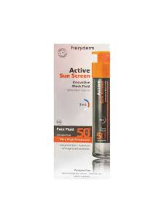 Frezyderm Active Sun Screen SPF50+ Face Fluid 50ml - Image 2