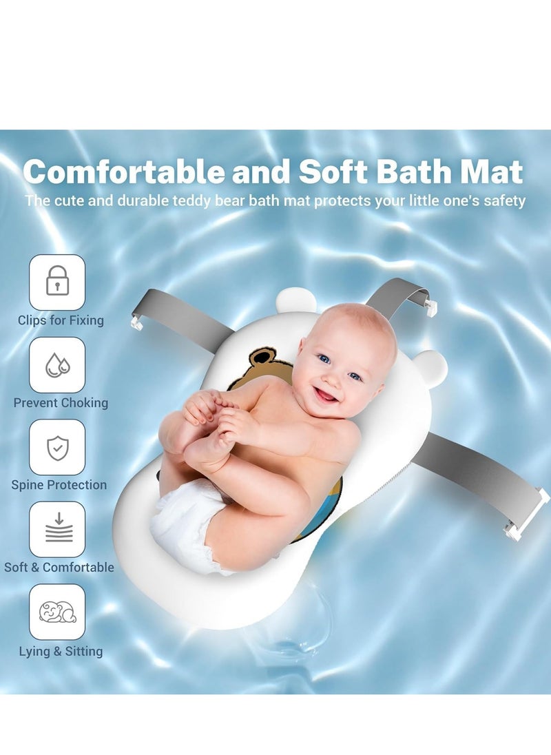 Generic - Bathtub Portable With Baby Cushion, Collapsible Toddler Bath Tub for Kids, Foldable Infant Shower Basin, Anti Slip Skid Proof New Born Toddler Bathing Support - Image 1