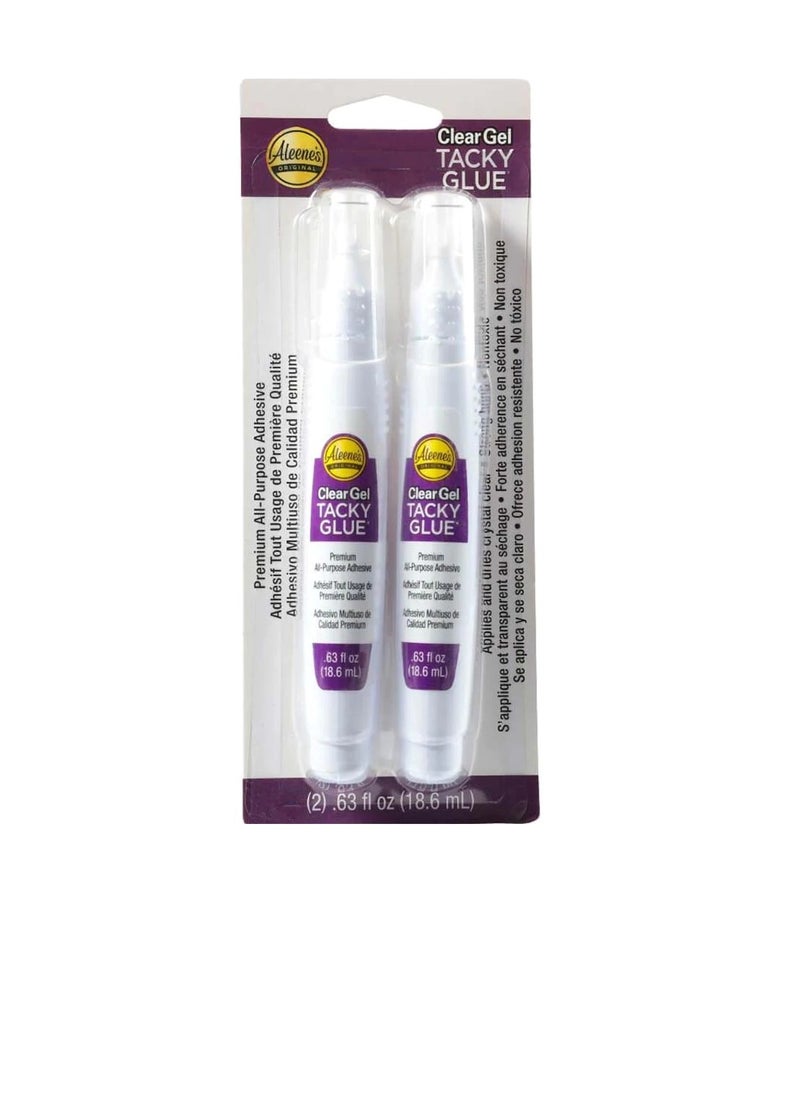 Aleene's - Aleene's Clear Gel Tacky Glue Pen 2 pcs - Image 1