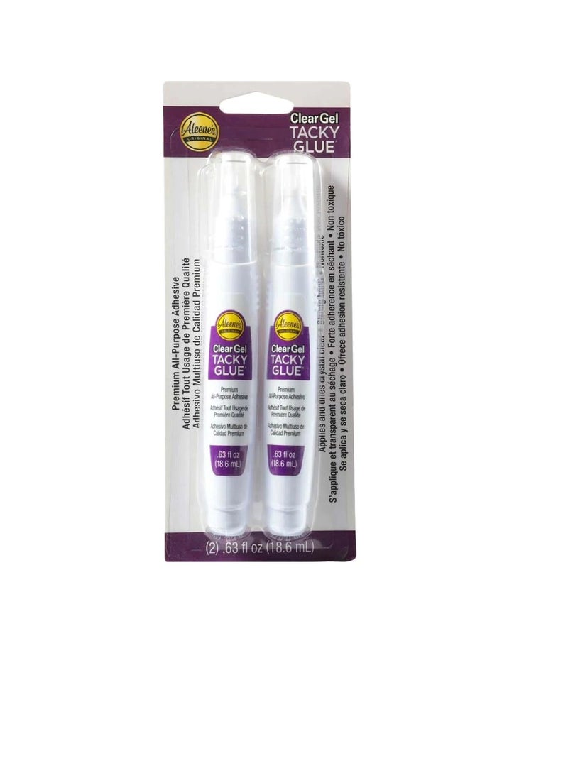 Aleene's - Aleene's Clear Gel Tacky Glue Pen 2 pcs - Image 1