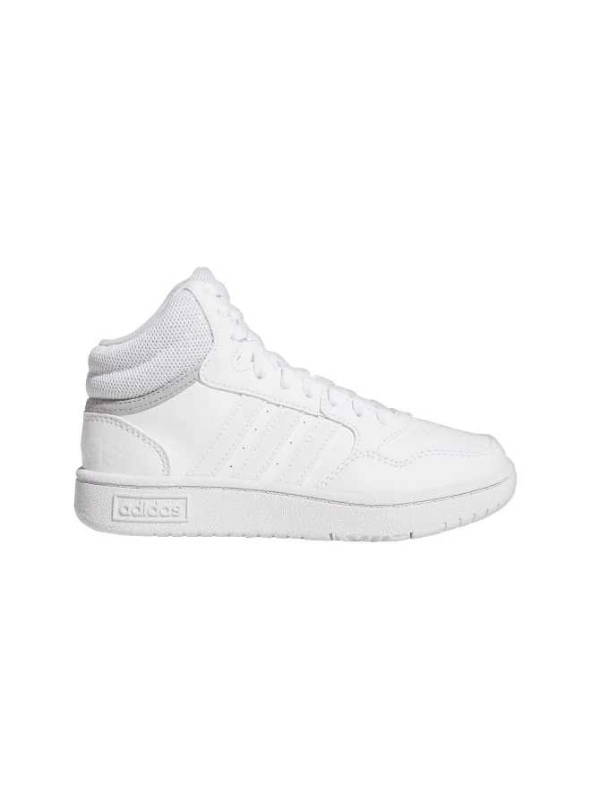 adidas Originals adidas Hoops 3.0 Mid K White Basketball Shoes 7-K