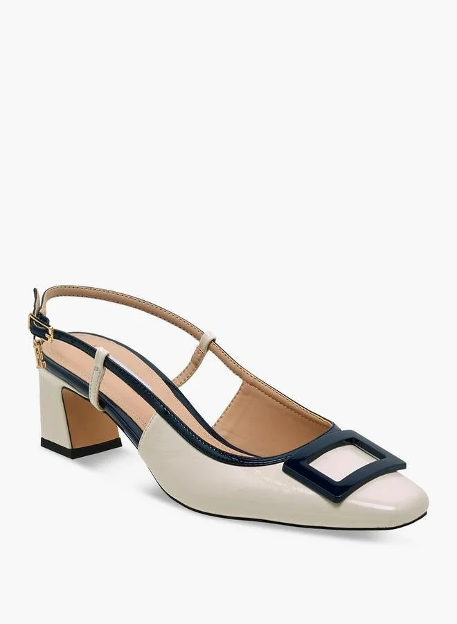 Elle Women Square Toe Block Heel Sandals