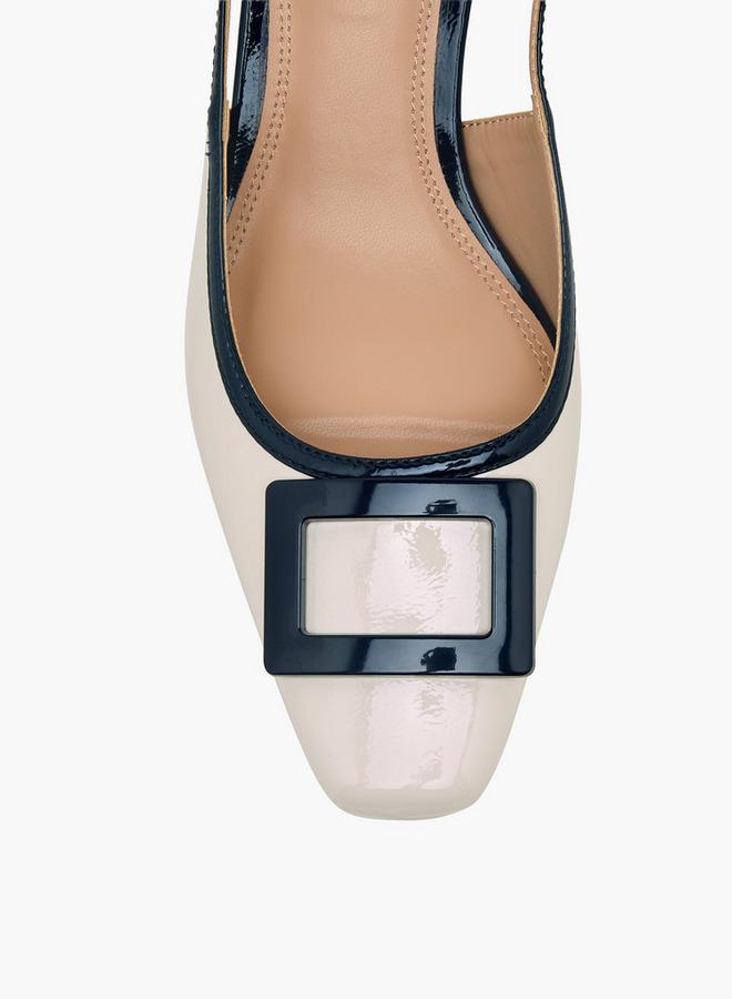 ELLE Women Square Toe Block Heel Sandals - Image 4