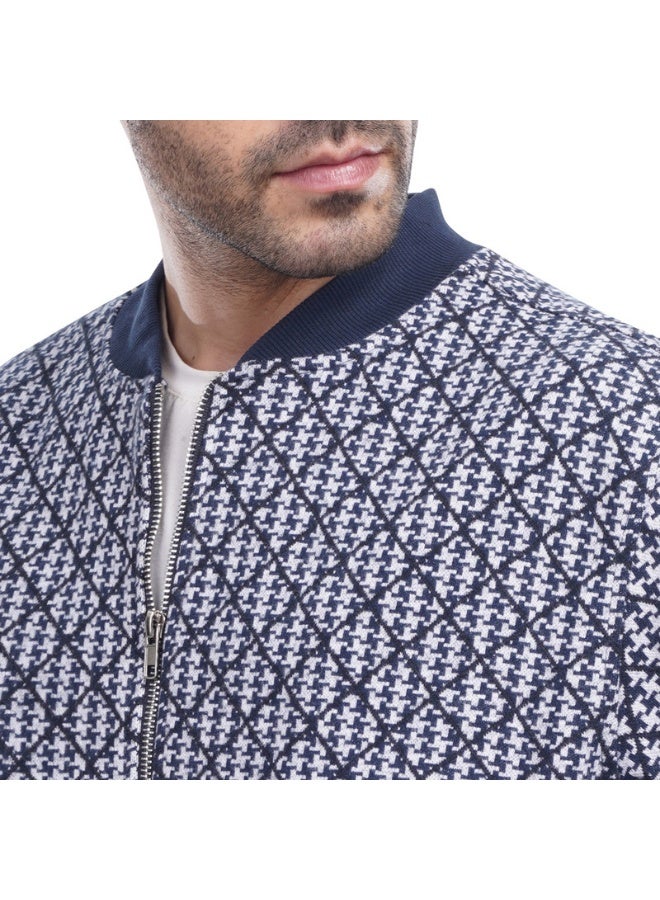 كوب جاكيت بومبر رجالي أنيق بأكمام طويلة - Image 3