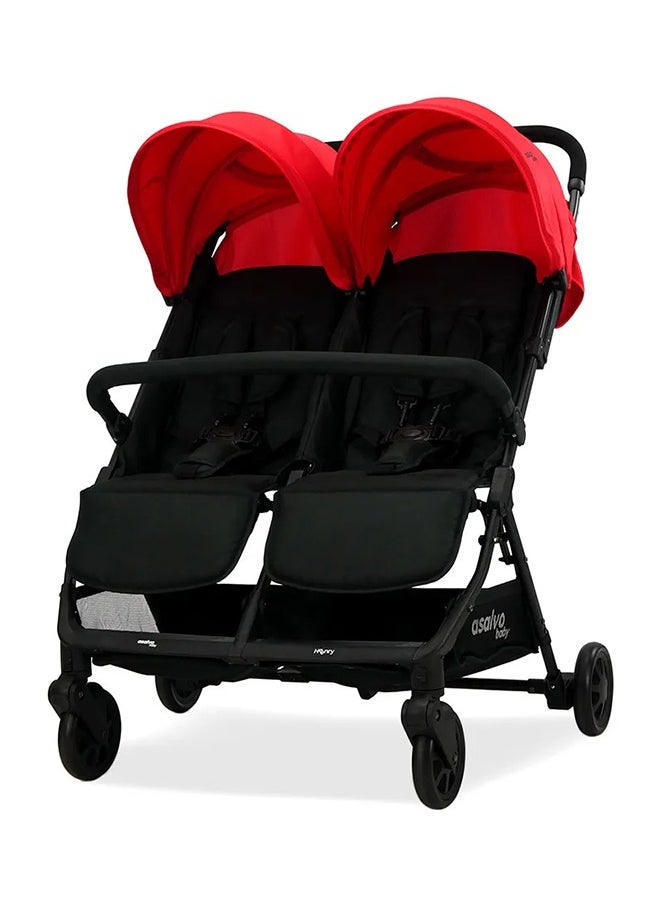 asalvo - Stroller Double Ultralight - Henry - Red - Image 1