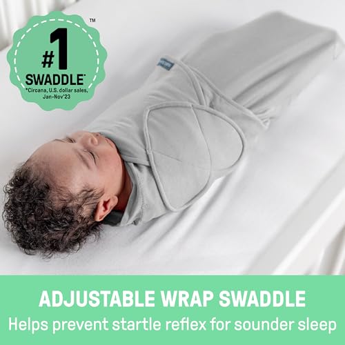 SwaddleMe by Ingenuity Monogram Collection Baby Swaddle, 100% Cotton, Improves Sleep & Calms Startle Reflex, 0-3 Months, Pocket Fold Design for Easy Changes, 1.0 TOG, 3-Pack - Rising Sun - Image 2