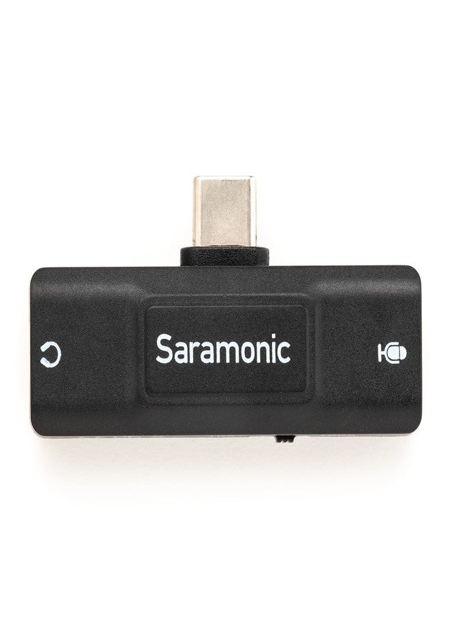 Saramonic USB-C Audio Interface with 3.5mm TRS or TRRS Mic Input, 3.5mm Headphone Out & Mute for Android Devices, Computers, iOS, & much more (SR-EA2U) - Image 1