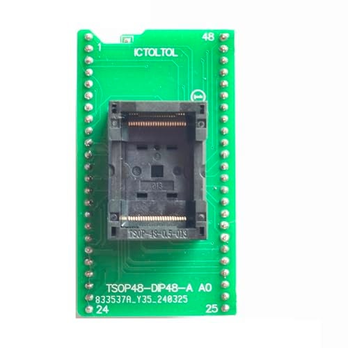 ICTOLTOL TSOP48 to DIP48 Socket Adapter nand nor Flash eeprom mcu for USB Programmer Circuit Boards - Image 1
