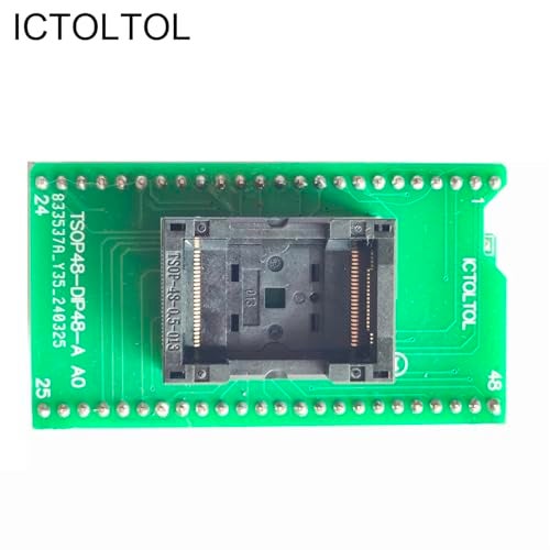 ICTOLTOL TSOP48 to DIP48 Socket Adapter nand nor Flash eeprom mcu for USB Programmer Circuit Boards - Image 2