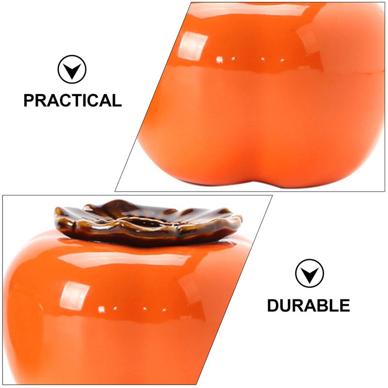 1PC Desktop Hydroponic Vase Decoration Lifelike Hydroponic Persimmon Vase - Image 3