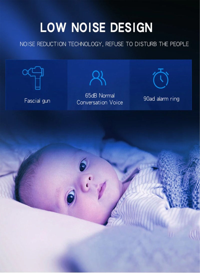 AROAQ مسدس تدليك كهربائي 32 مستوى سرعة لتخفيف الوزن للجسم والرقبة والظهر والقدم والساق والكتف، مساج للعضلات وفاسياغون، مساجات طرقية - Image 5