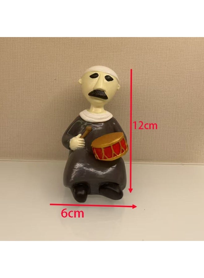 Eid al-Adha Drummer Figurine, 4.7-inch Resin Decorative Ornament for Home - Image 2