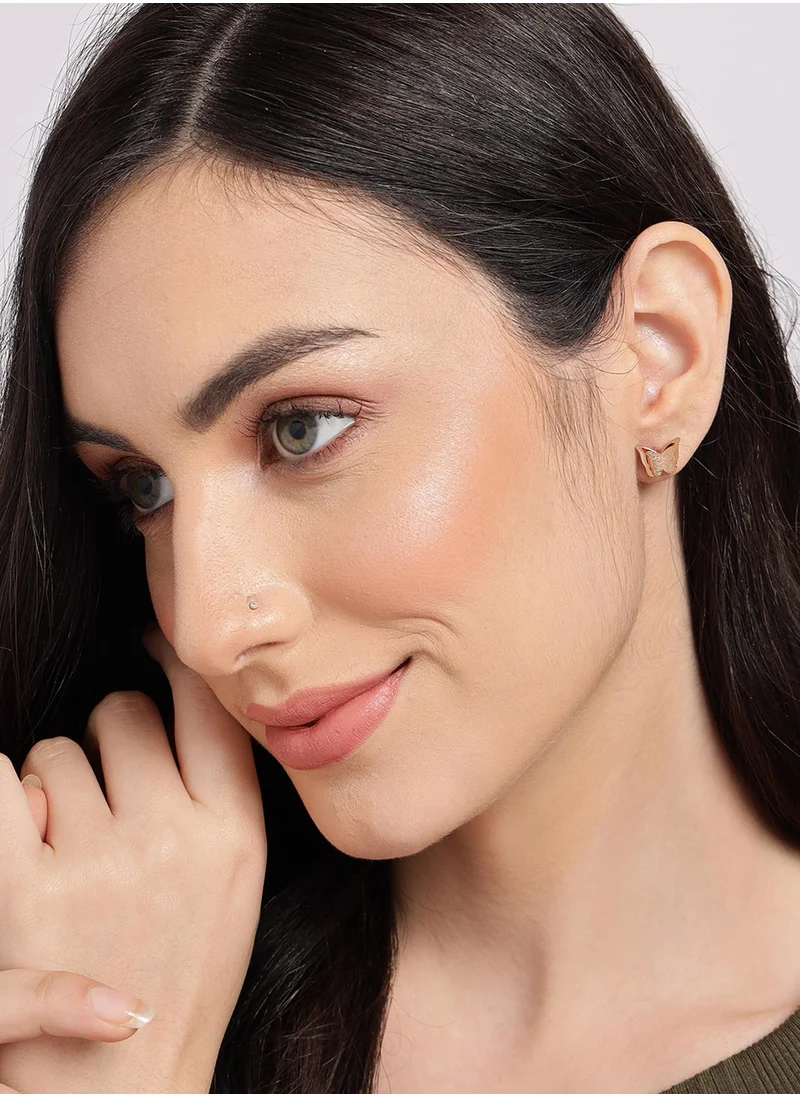 سوهي Stone Studded Contemporary Stud Earrings