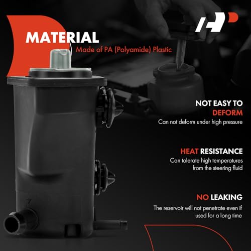 A-Premium Power Steering Reservoir/Tank with Cap Compatible with Volkswagen Passat 2012-2014, Beetle 2006-2010, L5 2.5L - Image 2