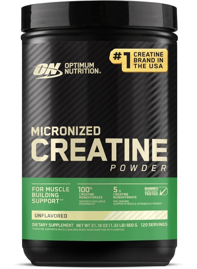 Optimum Nutrition Micronized Creatine  Powder - Unflavored - 1.32 LB Packaging May Vary - Image 1
