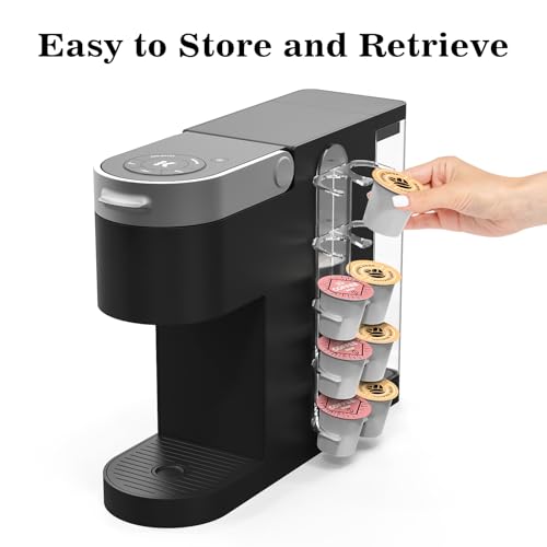 NiHome Acrylic Coffee Pod Capsule Holder for K-Cup Pods, Convenient for Coffee Machines, Space-Saving for Small Countertops - Accommodates 10 Capsules, Easy Installation, Wide Compatibility (2 Pack) - Image 4