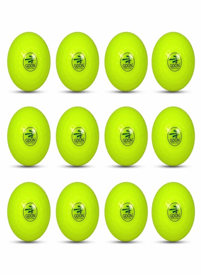 GDON Field Hockey Hollow Truf Balls (Pack of 12 Neon) - Image 1