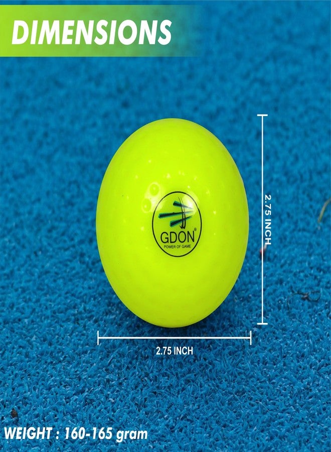 GDON Field Hockey Hollow Truf Balls (Pack of 12 Neon) - Image 2