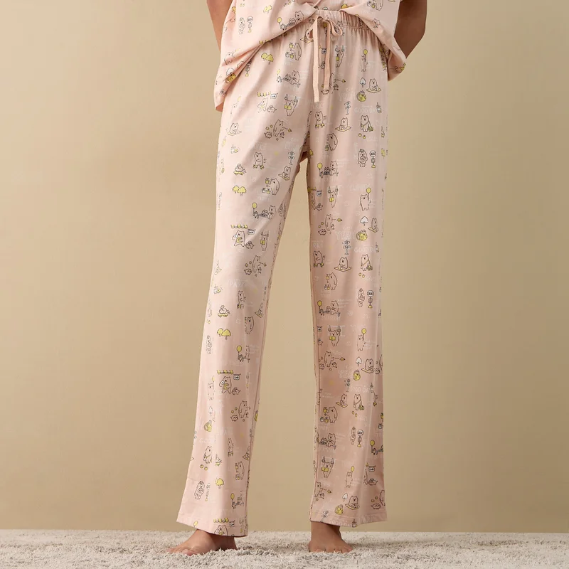 Splash FAV Printed Short Sleeves T-shirt and Pyjama Set