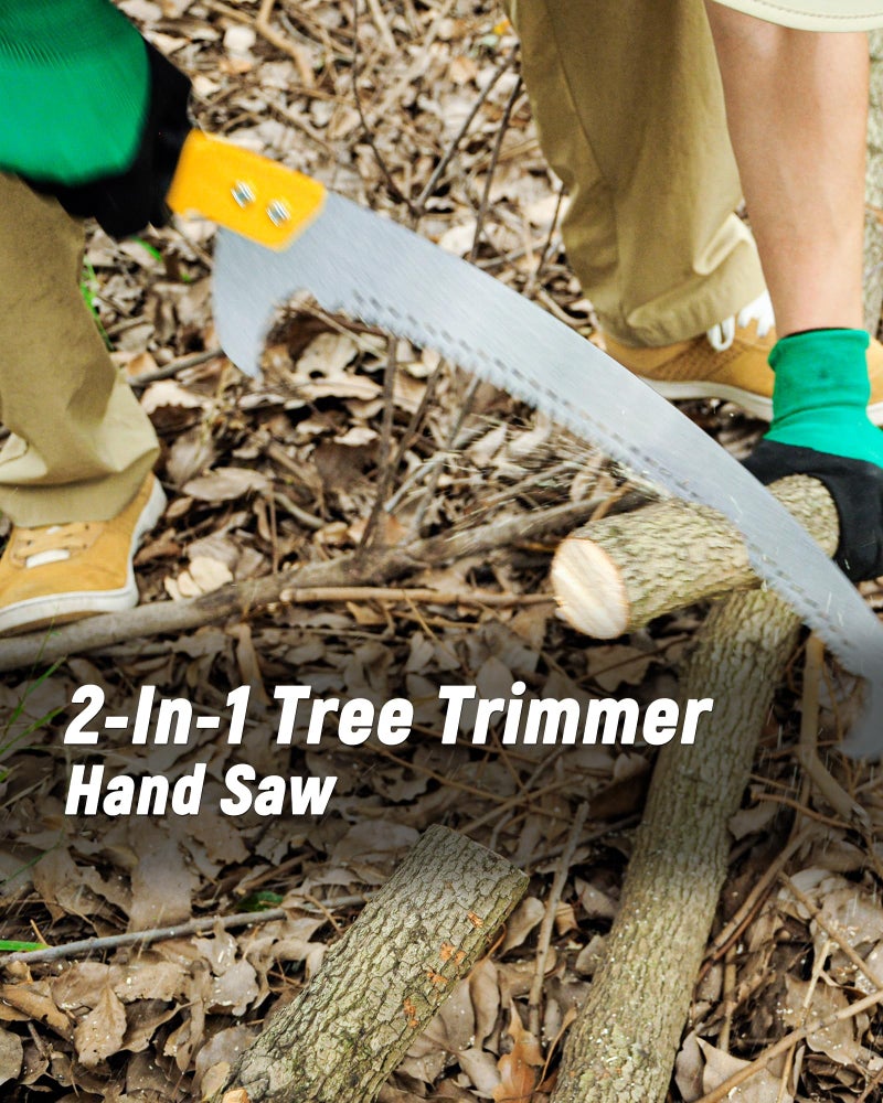 BlumeTrec 8.5FT Pole Saw with Adjustable Length for Tree Trimming, Lightweight Manual Pruning Saw with Mn Steel Blade, Long Extension Branch Cutter Pole Pruner for Yard, Garden, Patio and Forestry Use - Image 3