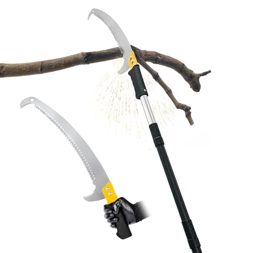 BlumeTrec 8.5FT Pole Saw with Adjustable Length for Tree Trimming, Lightweight Manual Pruning Saw with Mn Steel Blade, Long Extension Branch Cutter Pole Pruner for Yard, Garden, Patio and Forestry Use - Image 1