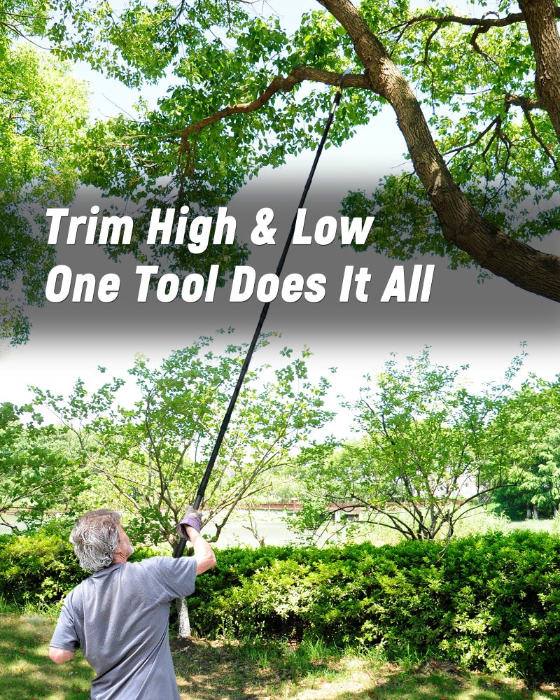 BlumeTrec 8.5FT Pole Saw with Adjustable Length for Tree Trimming, Lightweight Manual Pruning Saw with Mn Steel Blade, Long Extension Branch Cutter Pole Pruner for Yard, Garden, Patio and Forestry Use - Image 4