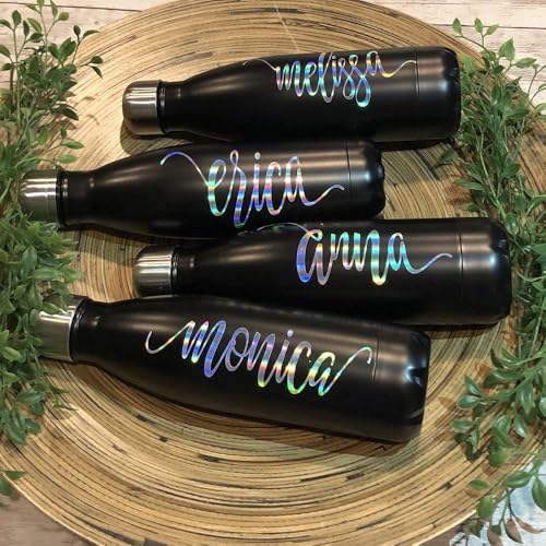 SUNBIRD Self Adhesive Car Vinyl Wrap,3D Carbon Fiber Car Wrap Vinyl DIY Car Waterproof Vinyl Sticker for Cars Roll Wrap Auto and Motorcycle (Rainbow Vinyl, 1 ft x 3 ft) - Image 5