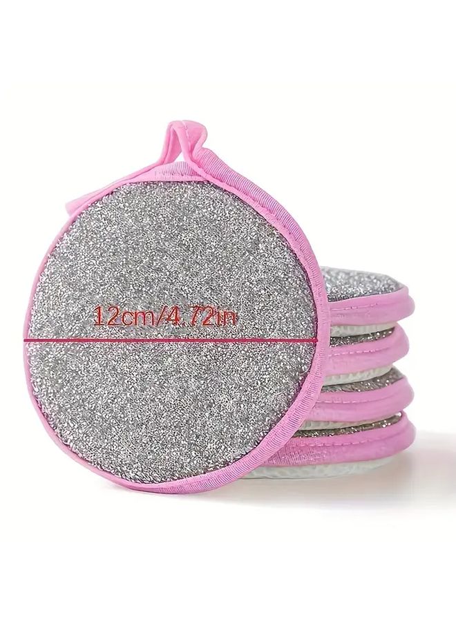 Heavy Duty Double Sided Dish Sponge 5 Pieces Yellow Stackable With Hanging Hole - Image 4