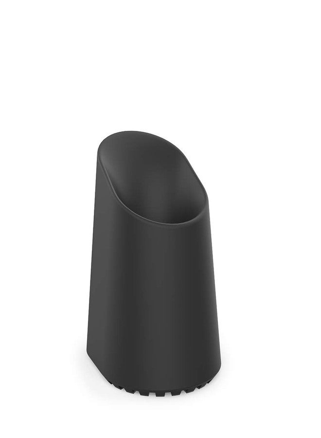 Proof Labs Single Toothbrush Holder and Razor Stand for Bathroom Sink and Countertop (Black, Silicone) - Image 3