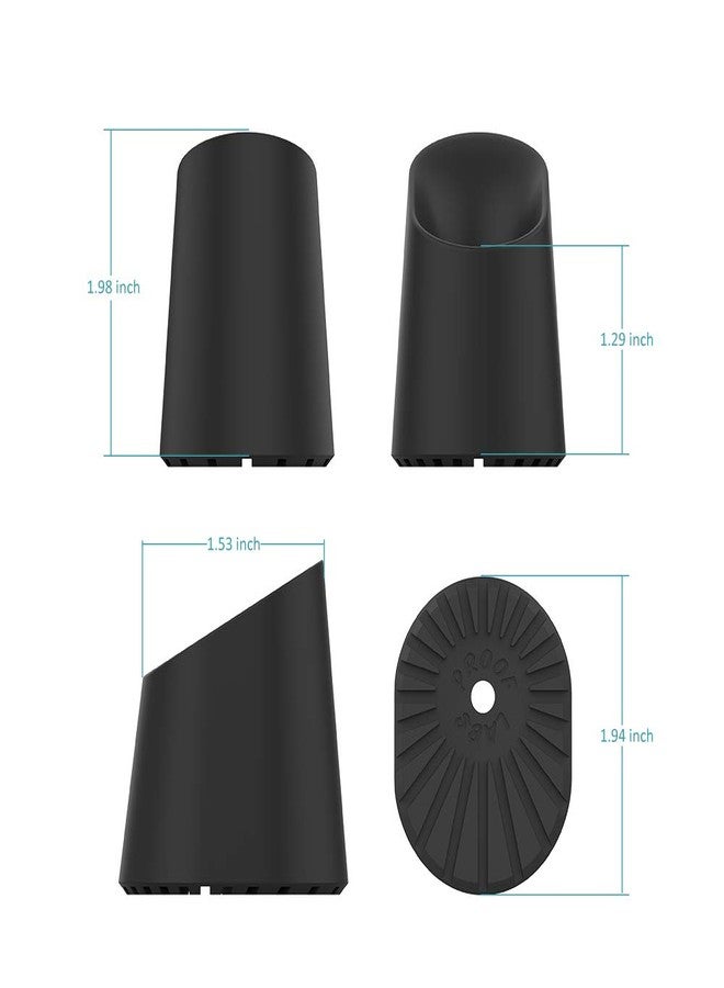Proof Labs Single Toothbrush Holder and Razor Stand for Bathroom Sink and Countertop (Black, Silicone) - Image 5