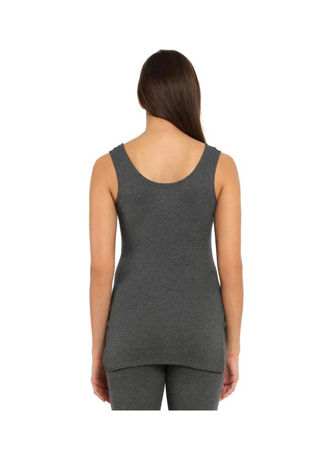 JOCKEY - Jockey Women Round Neck Slub Thermal Vest - Image 1