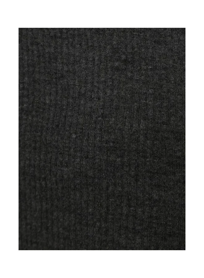 Jockey Charcoal Melange Women Round Neck Slub Thermal Vest for Women | Best Price UAE