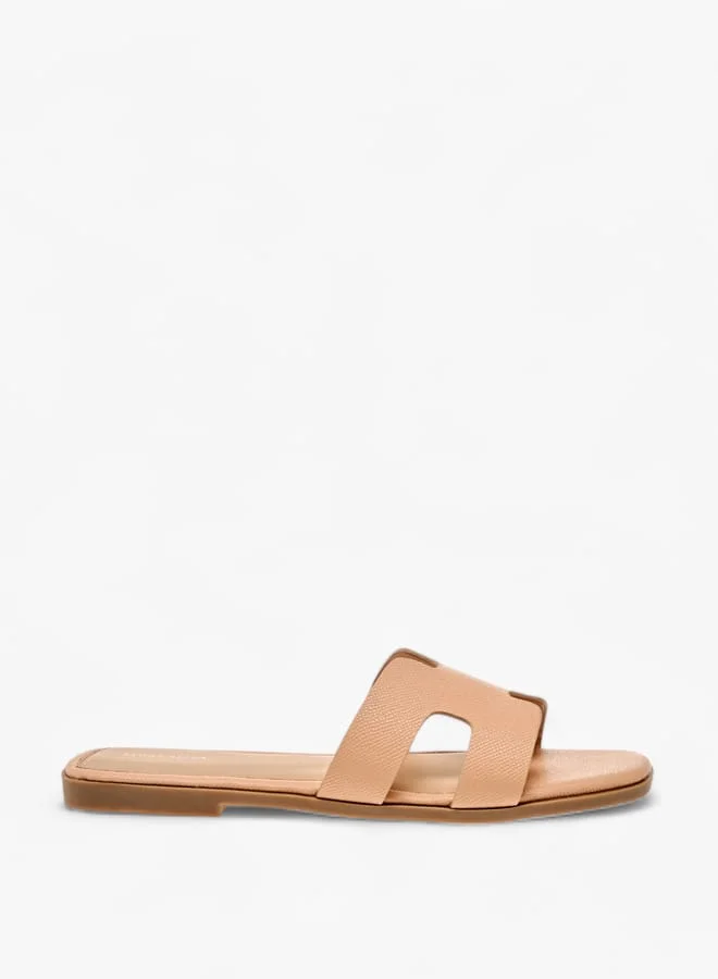Flora Bella By Shoexpress Women Textured Slip-On Sandals