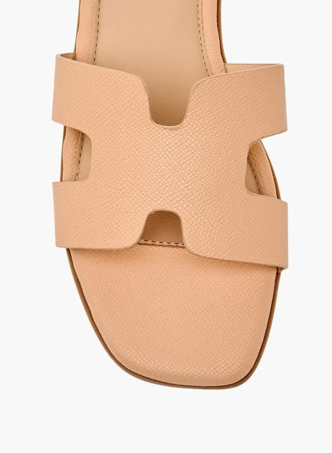 Flora Bella By Shoexpress Women Textured Slip-On Sandals