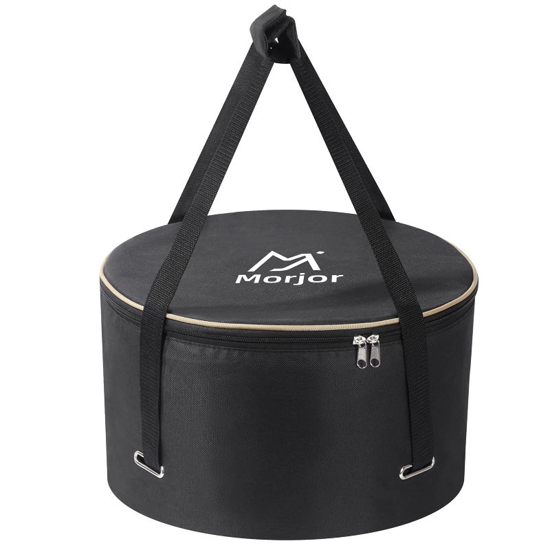 Morjor Morjor Dutch Oven Bag for 12  10 Inch Dutch Oven Carry Bag with Extra Inner Crossed Straps  2 Pockets