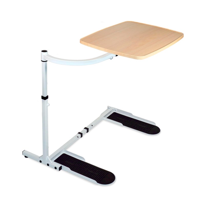 Stander Wonder Tray Adjustable Swivel Table Large Laptop Stand Couch Desk Side Tables Gaming Bench TVTrays for Eating on Couches Chairs Recliners Maple